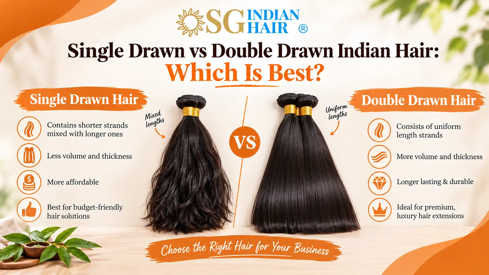 Single Drawn vs Double Drawn Indian Hair: Which Should You Buy?